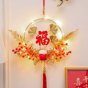 New Year Decoration Luminous Fu Character Pendant Festive Layout Supplies