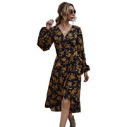 Lotus leaf slim dress