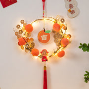 New Year Decoration Luminous Fu Character Pendant Festive Layout Supplies