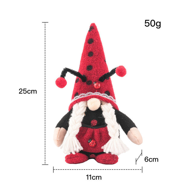 Festive Decoration Ladybug Doll Doll Ornament