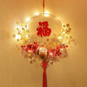 New Year Decoration Luminous Fu Character Pendant Festive Layout Supplies