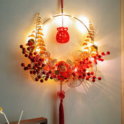 New Year Decoration Luminous Fu Character Pendant Festive Layout Supplies
