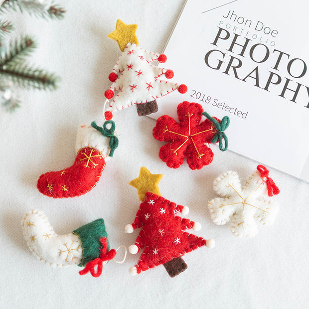 Snowflake Socks Decorative Pendant Diy Accessories
