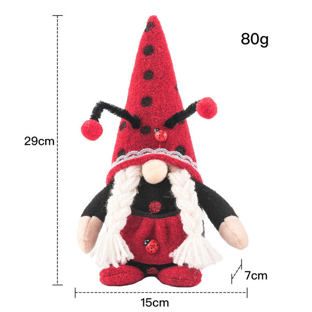 Festive Decoration Ladybug Doll Doll Ornament