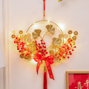New Year Decoration Luminous Fu Character Pendant Festive Layout Supplies