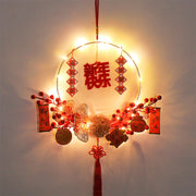 New Year Decoration Luminous Fu Character Pendant Festive Layout Supplies