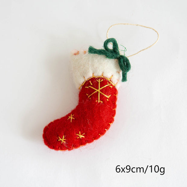 Snowflake Socks Decorative Pendant Diy Accessories