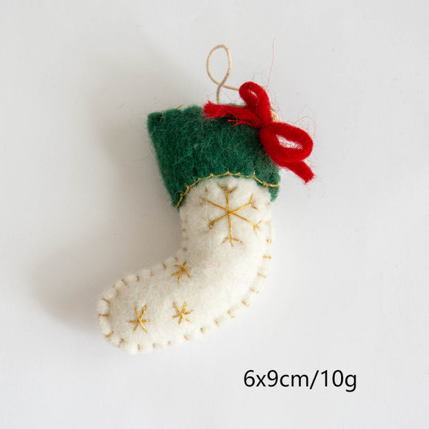 Snowflake Socks Decorative Pendant Diy Accessories